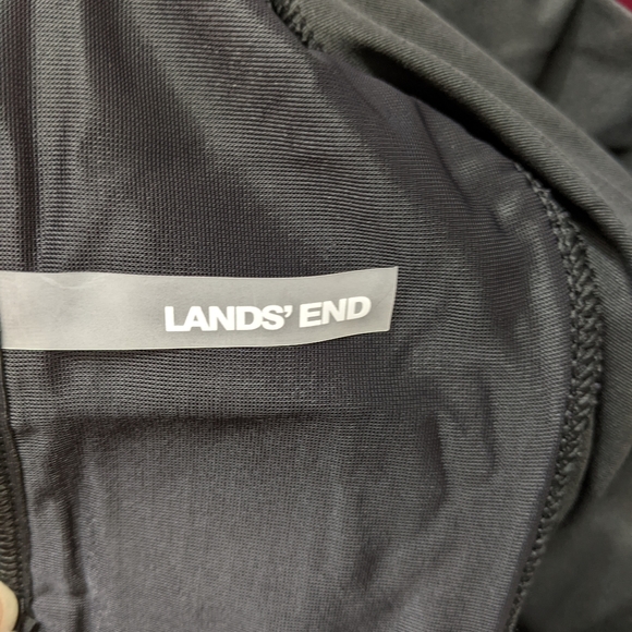 Lands End Plus Size Long Keyhole High Neck Modest Tankini Built In Bra Tall - Picture 11 of 12